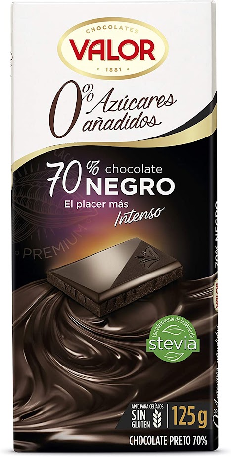 chocolate con poquísima stevia y mucho maltitol. Valor tienen de llamarlo así.