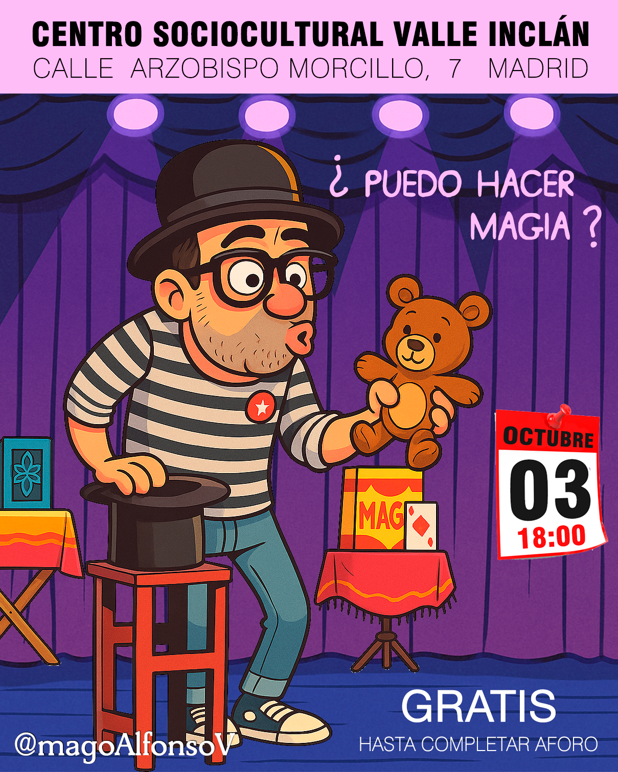 cartel puedo hacer magia caricatura