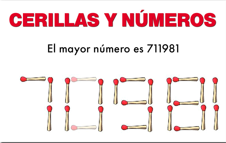 divertimagia 3 2025 solucion cerillas mayor número