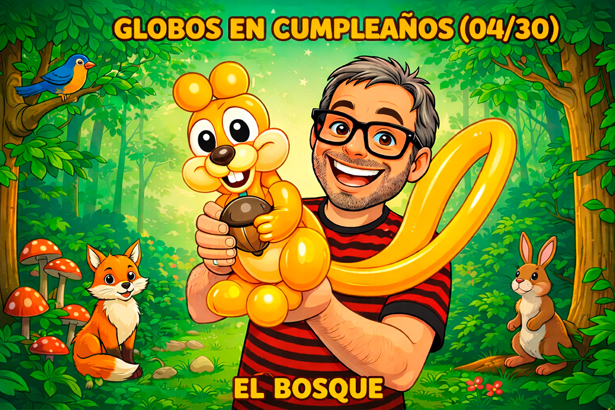 Globos-en-cumples-04-El-Bosque-Ardilla-Zorro